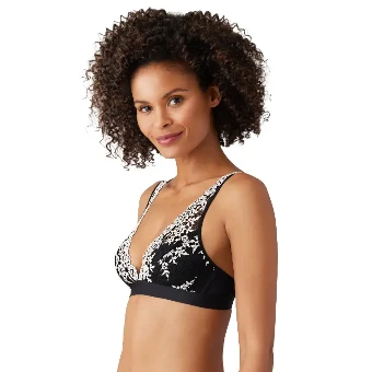 Pillow Talk Embrace Lace® Wire Free Bralette (852191) #5 Black thumbnail
