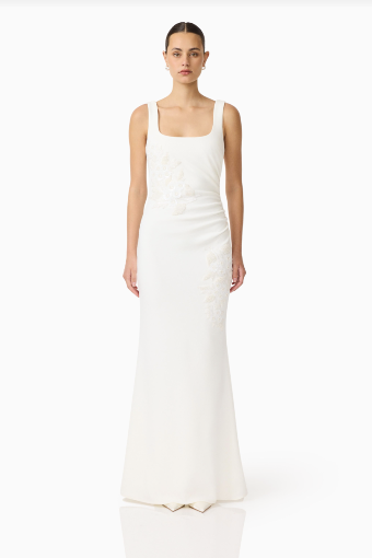 Elliatt Odelia Beaded Maxi Dress #16 White thumbnail