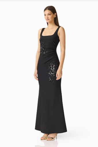 Elliatt Odelia Beaded Maxi Dress #13 Black thumbnail