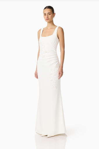 Elliatt Odelia Beaded Maxi Dress #18 White thumbnail