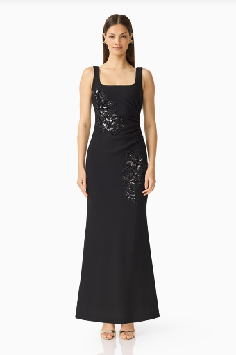 Elliatt Odelia Beaded Maxi Dress #11 Black thumbnail