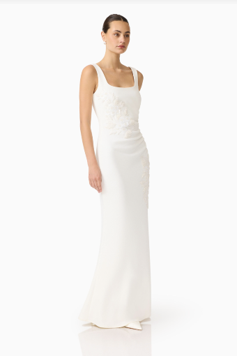 Elliatt Odelia Beaded Maxi Dress #20 White thumbnail