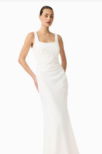 Elliatt Odelia Beaded Maxi Dress #17 White thumbnail
