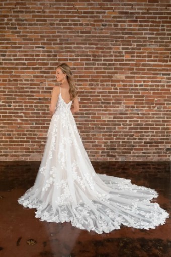 Essense of Australia D3771 #1 (IV-IV) Ivory Lace and Tulle over Ivory Gown thumbnail
