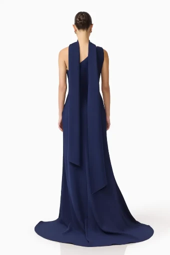 Elliatt Leonara One Shoulder Gown #17 Deep Navy thumbnail