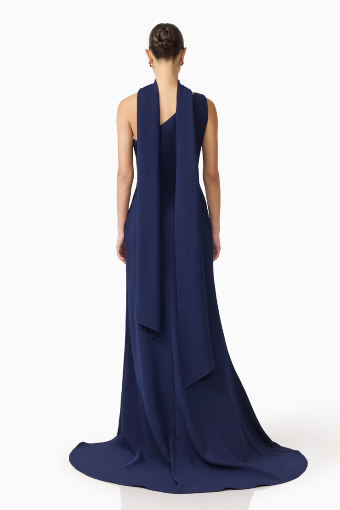 Elliatt Leonara One Shoulder Gown #4 Deep Navy thumbnail