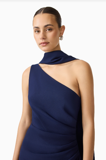 Elliatt Leonara One Shoulder Gown #6 default Deep Navy thumbnail