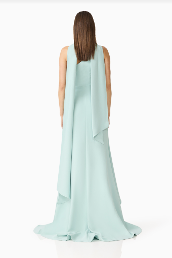 Elliatt Leonara One Shoulder Gown #11 Sage Green thumbnail