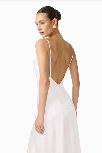 Elliatt Erielle Cowl Neck Gown #5 White thumbnail
