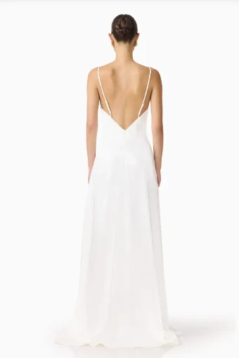 Elliatt Erielle Cowl Neck Gown #18 White thumbnail