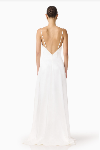 Elliatt Erielle Cowl Neck Gown #11 White thumbnail