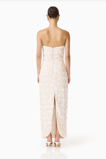 Elliatt Silvana Strapless Gown #3 White/Silver thumbnail