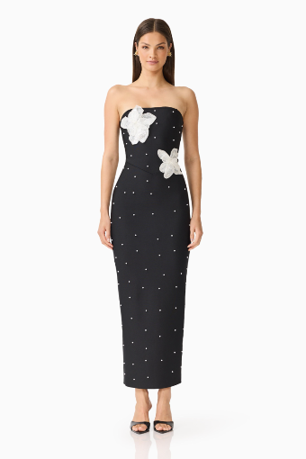 Elliatt Natasia Pearl Maxi Dress #5 Black thumbnail