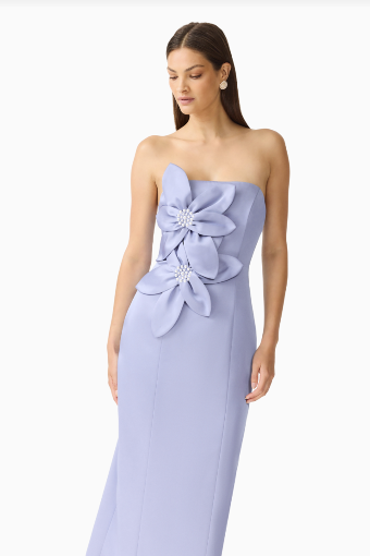 Elliatt Lunelle Column Midi Dress #6 Stone Blue thumbnail
