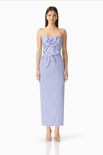 Elliatt Lunelle Column Midi Dress #5 Stone Blue thumbnail