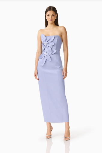 Elliatt Lunelle Column Midi Dress #3 Stone Blue thumbnail