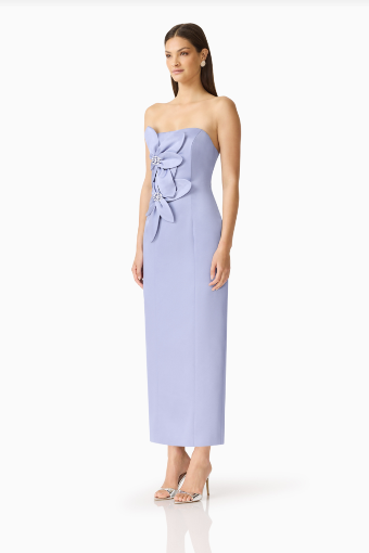 Elliatt Lunelle Column Midi Dress #7 Stone Blue thumbnail