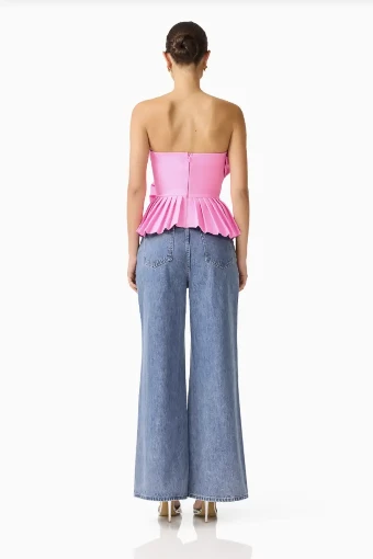 Elliatt Orelia Pleated Top #9 Candy Pink thumbnail