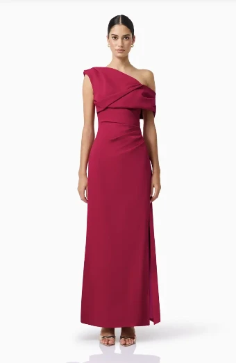 Elliatt Verdessa Asymmetrical Gown #1 Raspberry Pink thumbnail