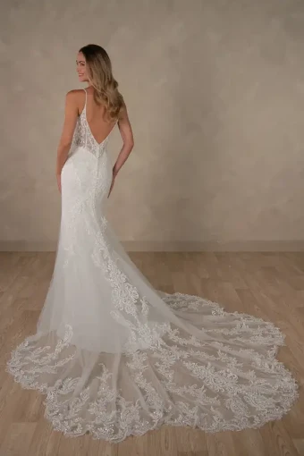Essense of Australia D4682 #1 default (IV-IV) Ivory Lace and Tulle over Ivory Gown thumbnail