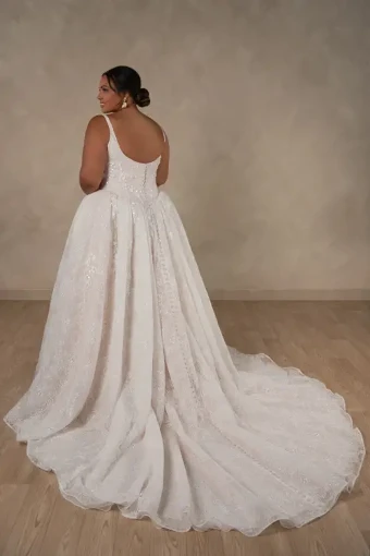 Essense of Australia D4634 #3 default (IV-IV) Ivory Lace and Tulle over Ivory Gown thumbnail