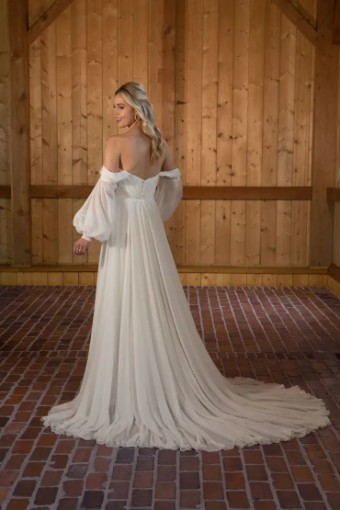 Essense of Australia D3636 #2 default (IV-PL) Ivory Gown w Porcelain Tulle Plunge thumbnail