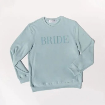 Heirloom Bridal BRIDE Embroidered Sweatshirt #5 Hot Pink thumbnail