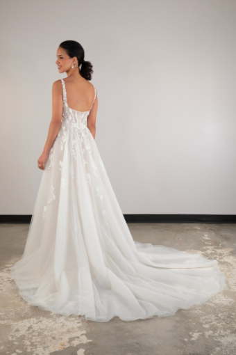 Essense of Australia D4030 #1 (IV-IVR) IVORY LACE TULLE AND ROYAL ORGANZA OVER IVORY GOWN thumbnail