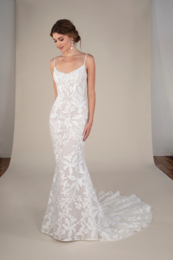 All Who Wander Ensley #0 default (IV-RUM) Ivory Lace and Tulle over Rum Gown thumbnail