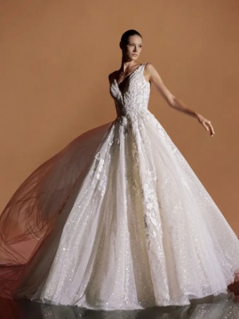 Pronovias SAI #2 default Off White/Light Peach thumbnail