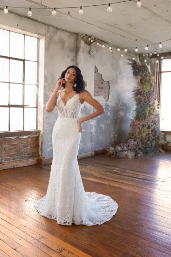 All Who Wander Sale MONRO #0 default (IV-IVR) Ivory Lace and Tulle over Ivory Gown thumbnail