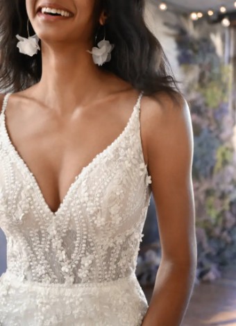 All Who Wander Sale MONRO #2 default (IV-IVR) Ivory Lace and Tulle over Ivory Gown thumbnail