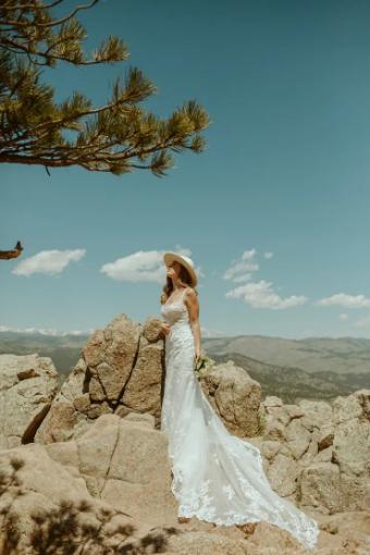 Essense of Australia Sale D3407 #2 (IVIV-PL) Ivory Lace & Tulle ov Ivory Gown w Porcelain Tulle Illusion thumbnail