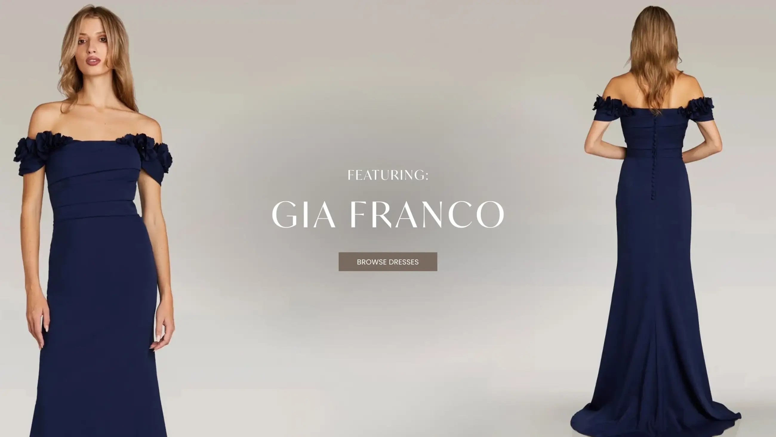 gia franco navy dress
