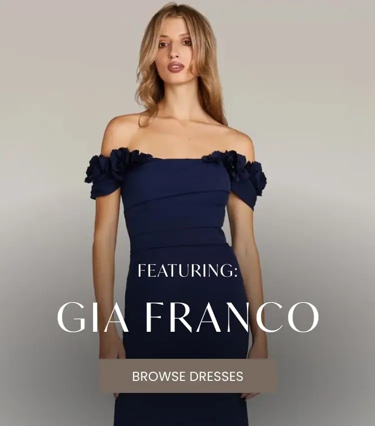 gia franco navy dress