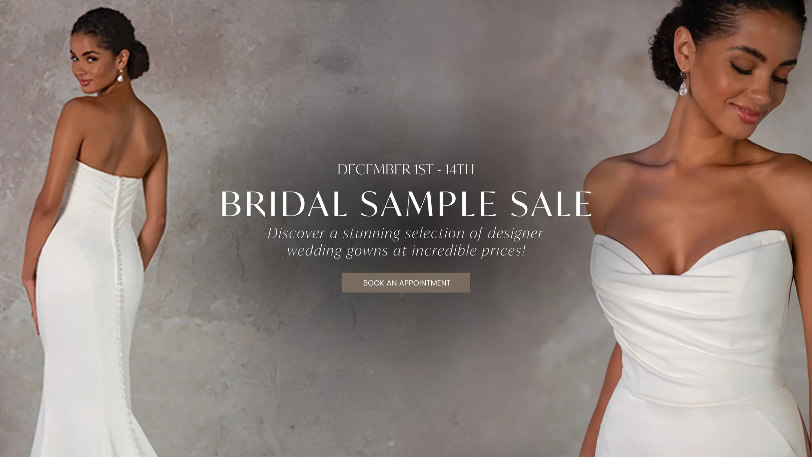 bridal sample sale event