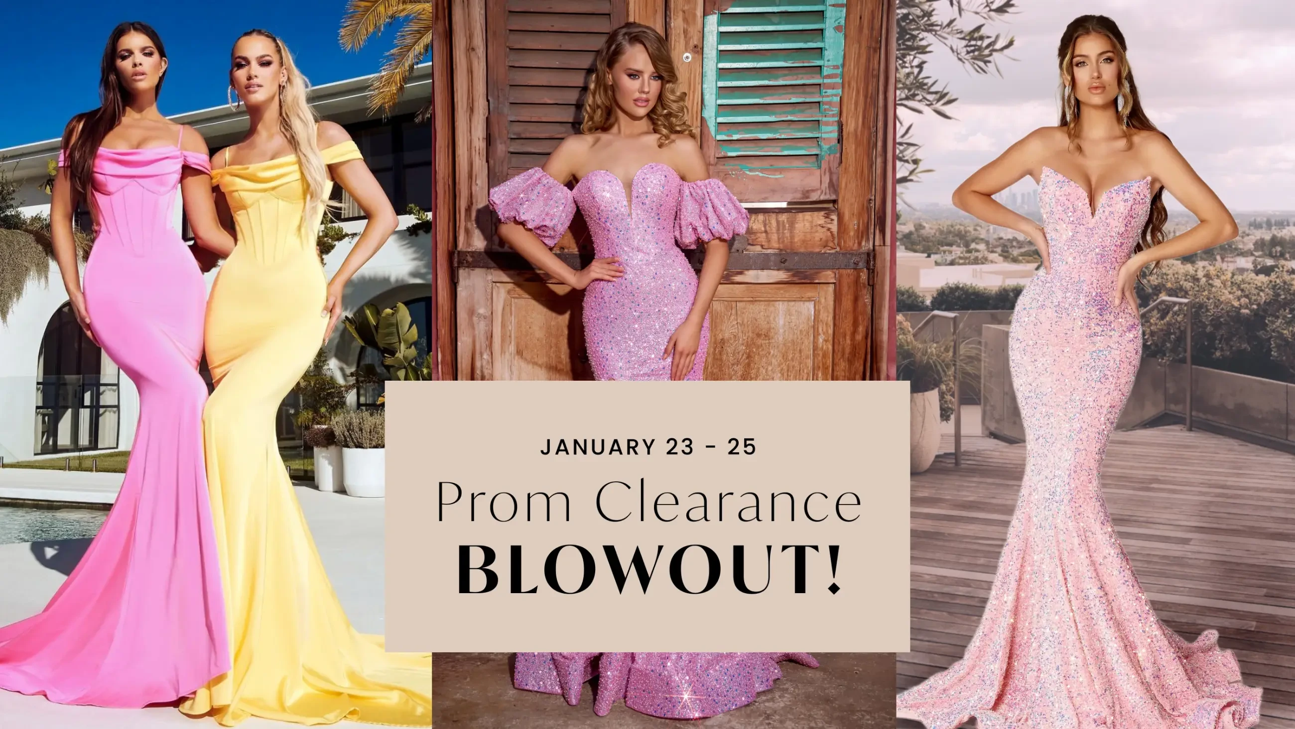 prom clearance blowout