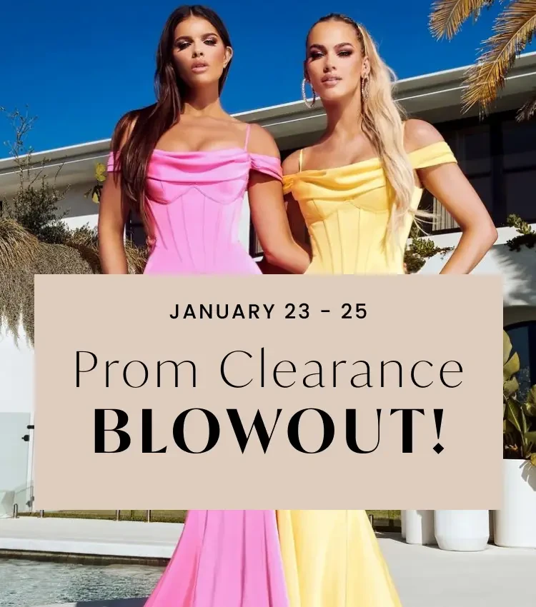 prom clearance blowout